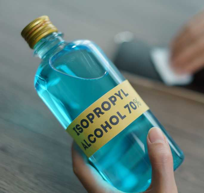 Bottle of Isopropyl Alcohol 99.9%